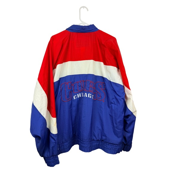 LOGO 7 Other - Vintage Chicago Cubs Logo 7 Windbreaker Jacket Red White Blue MLB Mens XL 1990s